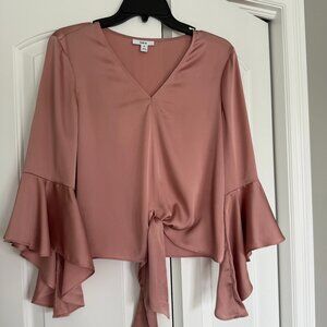 bar III Dusty Rose color blouse size M